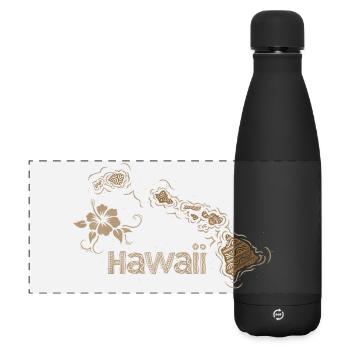 Hawaii - Matte Panoramic Thermal Bottle 500 ml - black - Front