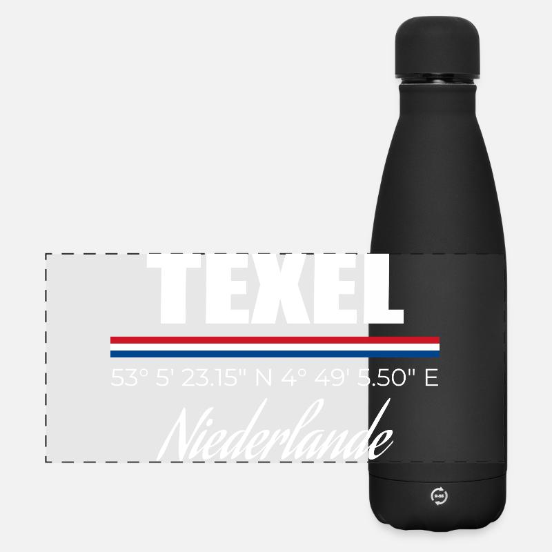 Texel - Matte Panoramic Thermal Bottle 500 ml - black