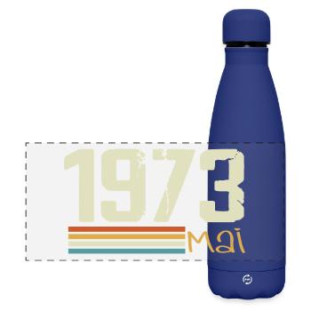 May 1973 - Matte Panoramic Thermal Bottle 500 ml - dark blue  - Front