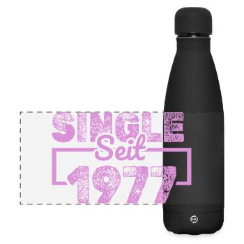 1977 - Matte Panorama Isolierflasche 500 ml - Schwarz - Vorne