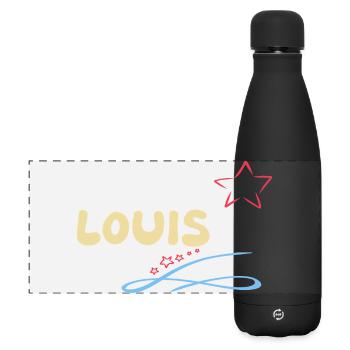 Gift for Louis - Matte Panoramic Thermal Bottle 500 ml - black - Front