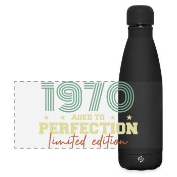 1970 - Matte Panoramic Thermal Bottle 500 ml - black - Front