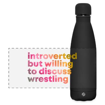 Wrestling - Matte Panoramic Thermal Bottle 500 ml - black - Front
