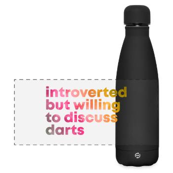 Darts - Matte Panoramic Thermal Bottle 500 ml - black - Front