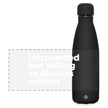 Cricket - Matte Panoramic Thermal Bottle 500 ml - black - Front