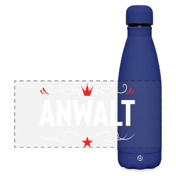 Lawyer profession - Matte Panoramic Thermal Bottle 500 ml - dark blue  - Front