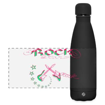 Rock Star Neon - Matte Panoramic Thermal Bottle 500 ml - black - Front