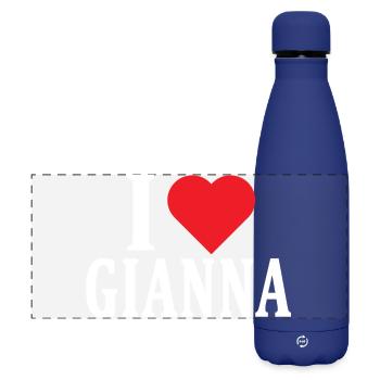 t-shirt J’adore Gianna idée cadeau t-shirt - Gourde isotherme panoramique mate 500 ml - bleu foncé  - Devant