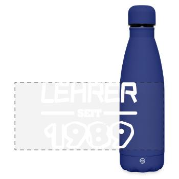 1989 - Matte Panorama Isolierflasche 500 ml - Dunkelblau  - Vorne