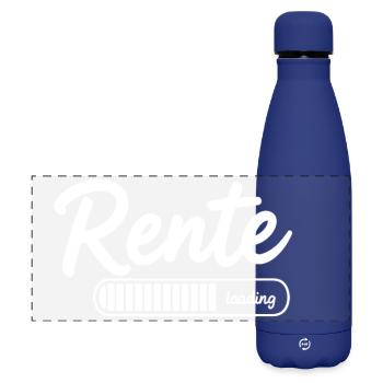 Rente 2026 loading Endlich Ruhestand - Matte Panorama Isolierflasche 500 ml - Dunkelblau  - Vorne