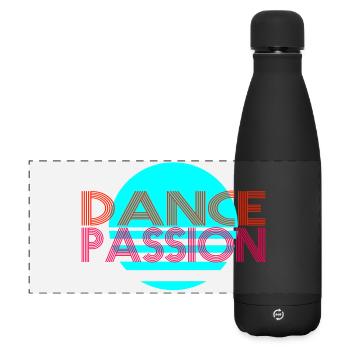 Dance - Gourde isotherme panoramique mate 500 ml - noir - Devant