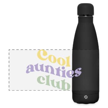 Auntie Club - Matte Panoramic Thermal Bottle 500 ml - black - Front