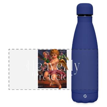 Himmlischer Beschützer - Matte Panorama Isolierflasche 500 ml - Dunkelblau  - Vorne