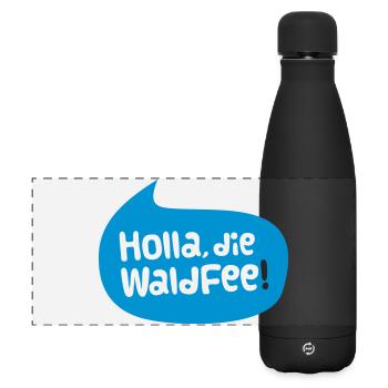 holla the forest fairy - Matte Panoramic Thermal Bottle 500 ml - black - Front