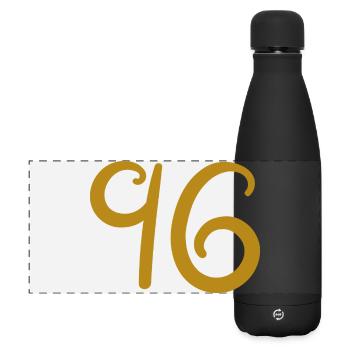 96 - Matte Panoramic Thermal Bottle 500 ml - black - Front