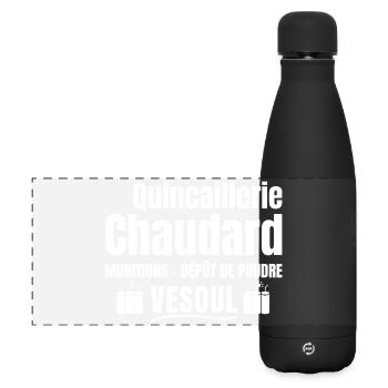 septième compagnie, film culte, militaire - Gourde isotherme panoramique mate 500 ml - noir - Devant