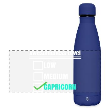 Horoscope Déclaration Signe du Zodiaque Ciel Capricorne - Gourde isotherme panoramique mate 500 ml - bleu foncé  - Devant