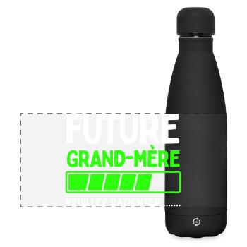 Grandmother-to-be - Matte Panoramic Thermal Bottle 500 ml - black - Front