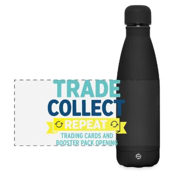 Tausche Wiederholungskarten und Booster - Matte Panorama Isolierflasche 500 ml - Schwarz - Vorne