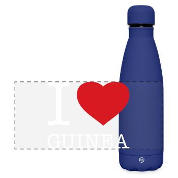 J’ADORE LA GUINÉE - Gourde isotherme panoramique mate 500 ml - bleu foncé  - Devant