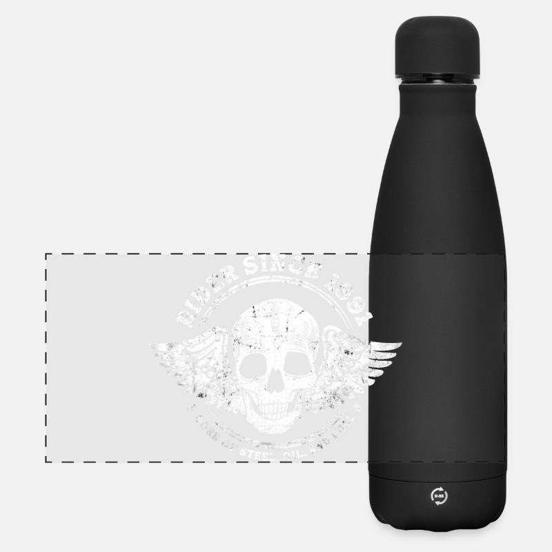Fahrer seit 1991 - 34 Jahre Open Roads & - Matte Panorama Isolierflasche 500 ml - Schwarz