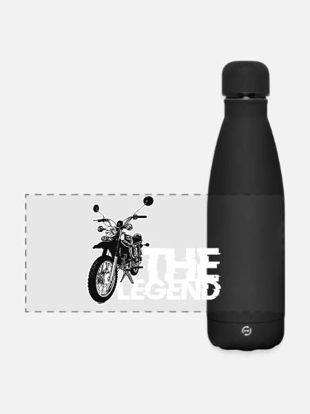Simson - S51 - Enduro - The Legend - Matte Panorama Isolierflasche 500 ml - Schwarz