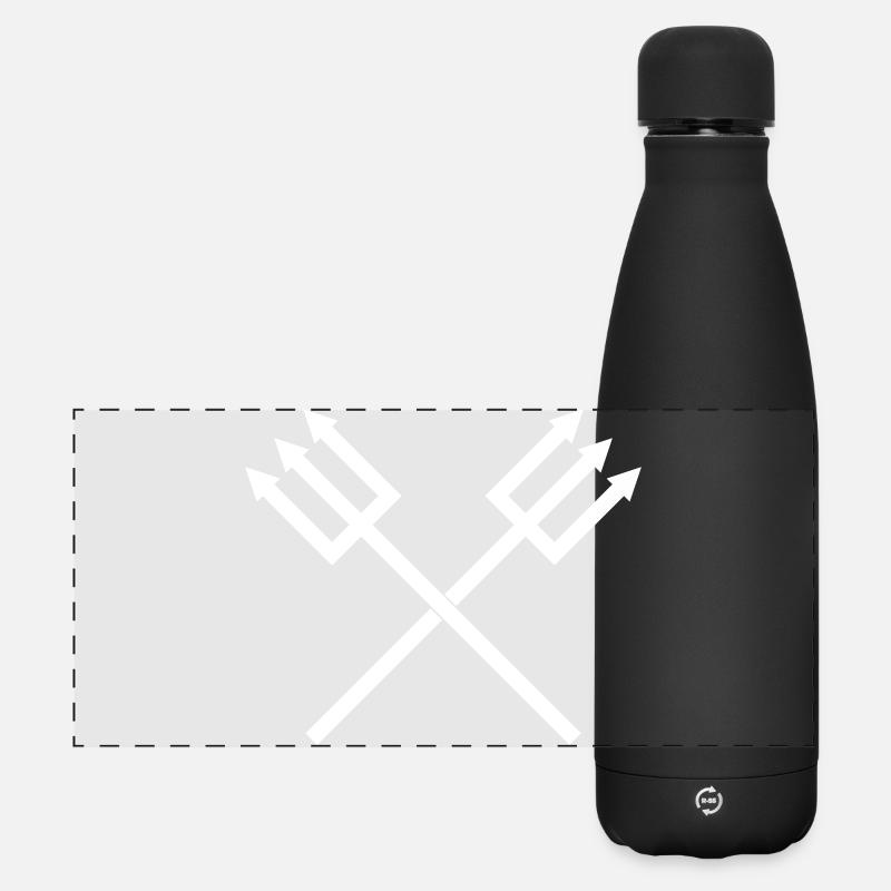 Trident - Matte Panoramic Thermal Bottle 500 ml - black