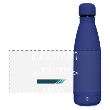 Ausbildung Diätassistent Beruf - Matte Panorama Isolierflasche 500 ml - Dunkelblau  - Vorne