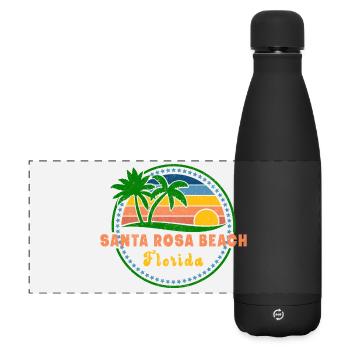 Santa Rosa Beach - Matte Panoramic Thermal Bottle 500 ml - black - Front