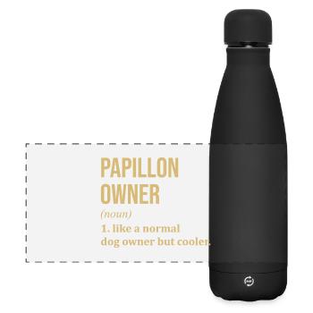 Papillon - Matte Panorama Isolierflasche 500 ml - Schwarz - Vorne