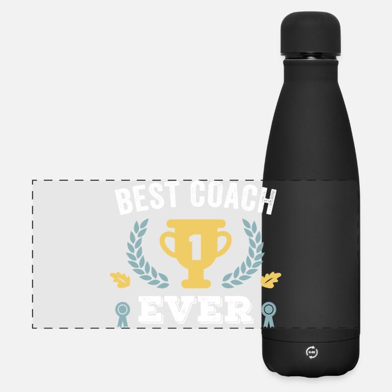Best Coach Ever - Matte Panoramic Thermal Bottle 500 ml - black