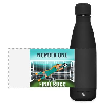 Endgegner: Torwart - Matte Panoramic Thermal Bottle 500 ml - black - Front