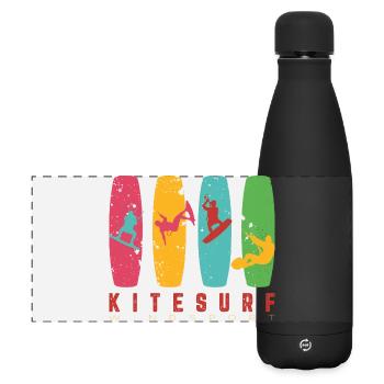 KITESURF 2023 - Gourde isotherme panoramique mate 500 ml - noir - Devant