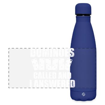 Domino Design - Matte Panorama Isolierflasche 500 ml - Dunkelblau  - Vorne