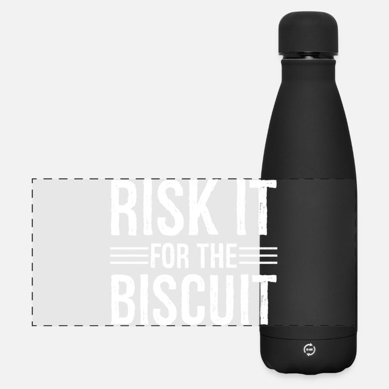 Risquez-le pour le biscuit - Gourde isotherme panoramique mate 500 ml - noir