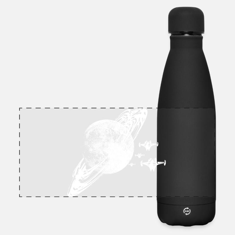 The planet - Matte Panoramic Thermal Bottle 500 ml - black