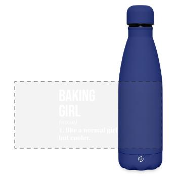 Baking - Matte Panoramic Thermal Bottle 500 ml - dark blue  - Front