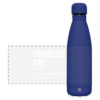 Kongo - Matte Panorama Isolierflasche 500 ml - Dunkelblau  - Vorne