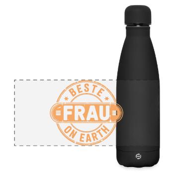 Meilleure épouse Cadeau Femme - Gourde isotherme panoramique mate 500 ml - noir - Devant