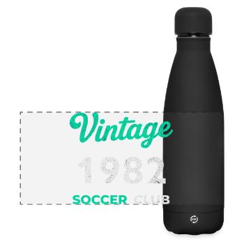 Vintage 1982 – Soccer Club Retro Birth Year - Matte Panoramic Thermal Bottle 500 ml - black - Front