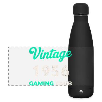 Vintage 1956 – Gaming Club Retro Birth Year - Matte Panoramic Thermal Bottle 500 ml - black - Front