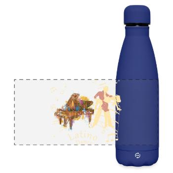 Danseuse latino - Gourde isotherme panoramique mate 500 ml - bleu foncé  - Devant