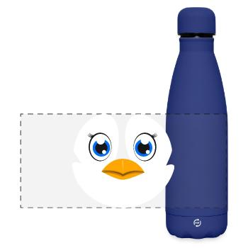 Dab Chasseur de Licorne Camouflage Archer Arc Chasseur d’Arc - Gourde isotherme panoramique mate 500 ml - bleu foncé  - Devant