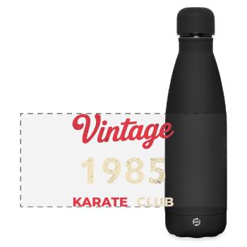 Vintage 1985 – Année de naissance rétro du Karate Club - Gourde isotherme panoramique mate 500 ml - noir - Devant