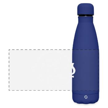 Club des oncles cool - Gourde isotherme panoramique mate 500 ml - bleu foncé  - Devant