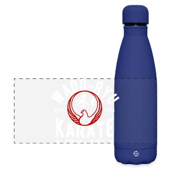 Wado-Ryu Karate Fondé en 1934 Tokyo, Japon - Gourde isotherme panoramique mate 500 ml - bleu foncé  - Devant