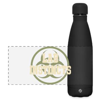 Mikrobiologie - Matte Panorama Isolierflasche 500 ml - Schwarz - Vorne