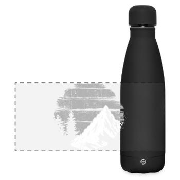 Alpine Ridge Monochrome - Matte Panoramic Thermal Bottle 500 ml - black - Front