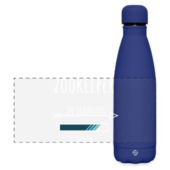 Gardien de zoo Cadeau Profession Formation Gardien de zoo - Gourde isotherme panoramique mate 500 ml - bleu foncé  - Devant