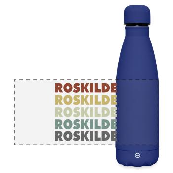 Roskilde - Danemark - Danemark - Scandinavie - Gourde isotherme panoramique mate 500 ml - bleu foncé  - Devant